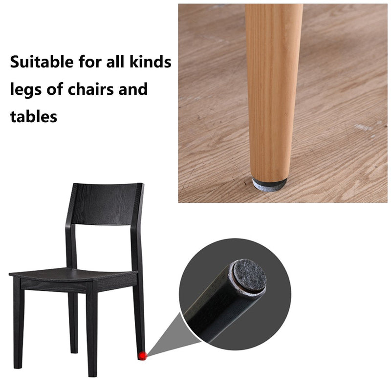 40pcs Round Heavy Duty Nail-on Felt Pad for Furniture Chair Table Leg Feet Floor Protectors Slide Smoothly (Black, Pad Diameter 20mm) Black 20mm (40 Pcs)