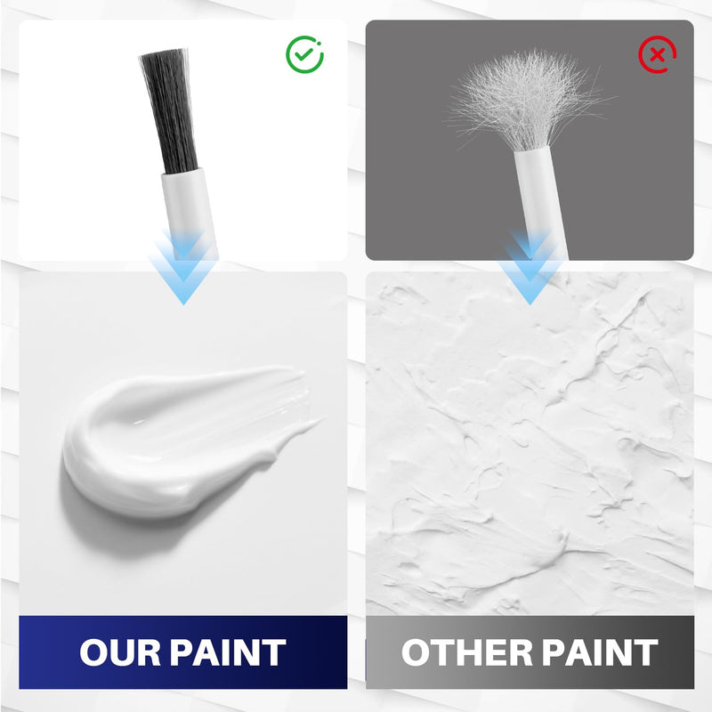 Tub and Tile Paint, 3.5oz High-Gloss White Touch Up Paint for Bathtub, Quick-Dry Bathtub Paint Kit for Bathroom, Repair Any Scratches & Chips on Porcelain Ceramic Enamel Tiles, Sinks and Toilets 3.5 Fl Oz (Pack of 1)