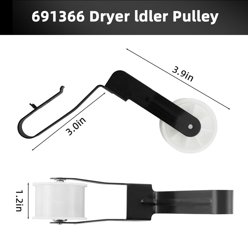 4392065 Dryer Repair Kit 341241 Dryer Belt Replacement for Whirlpool Kenmore Amana Maytag Centennial Dryer Parts