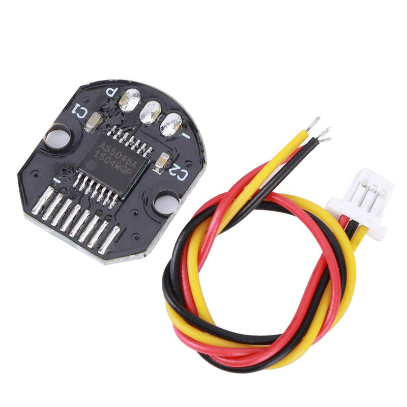 Walfront AS5048A Magnetic Encoder, PWM SPI Interface 14 Bit AS5048A Magnetic Code Wheel Fit for Brushless Motor