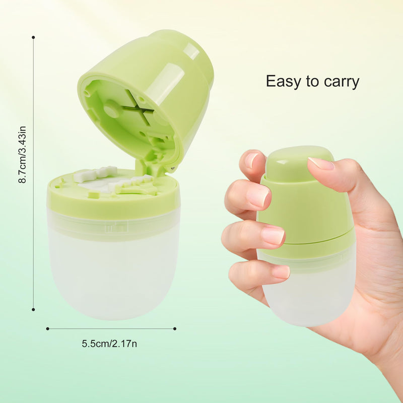 Multi-Function Pill Cutter, 1/2 and 1/4 Pill Splitter for Small and Tiny Pills,Portable and Adjustable Cutter,Storage Case Green