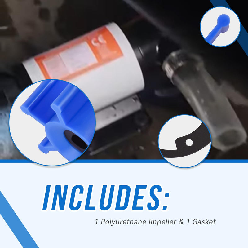 94-571-00 Macerator Impeller & Gasket Kit Compatible with 3200 Series Shurflo Pumps