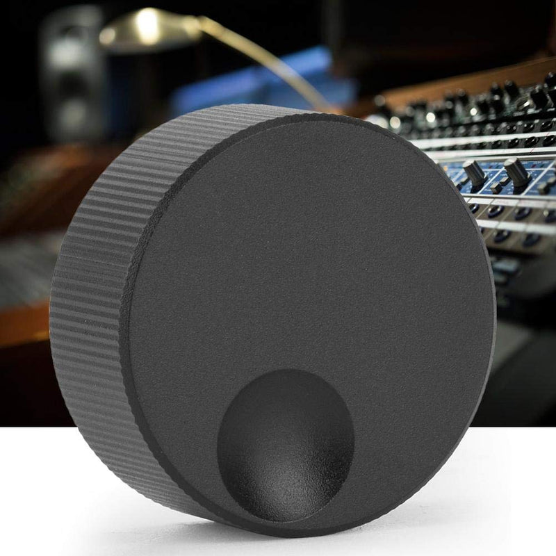 YWBL-WH Volume Control Knob Black Frosted Solid Aluminum Knob for 6mm Potentiometer 32x13mm