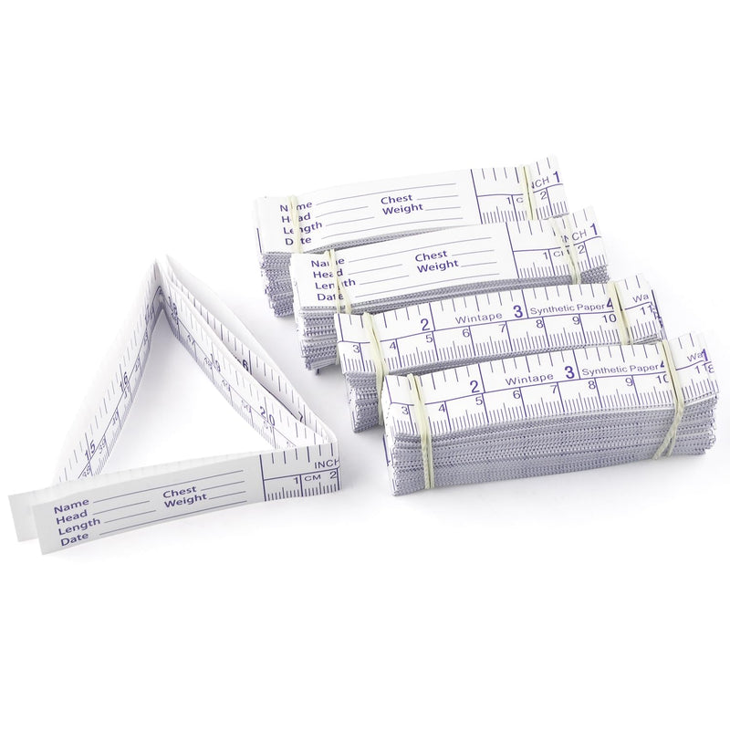 (Pack of 100) 24Inch/60CM Disposable Wound Measuring Rulers | Paper Tape Measure, Educare Measuring Tape, Wound Measurement Tools, Medical Measurement Ruler Paper Ruler-(Pack of 100)