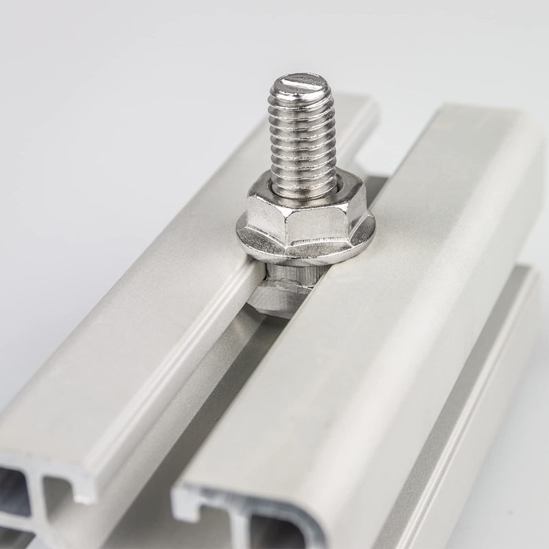 uxcell T-Slot Bolts, 5pcs M10x50mm T Slot Drop-in Stud Sliding Bolts 304 Stainless Steel T Shape Screws for T Track 50mm 5