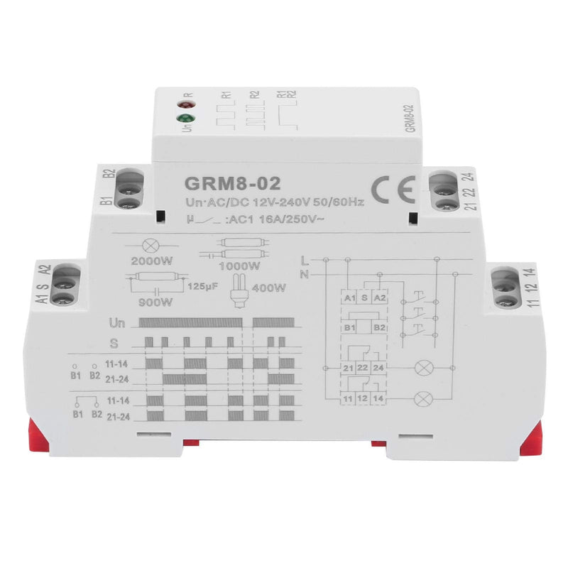 R elays Electronic Impulse Latching R elay, GRM8-02 Electronic Impulse R elay Latching R elay Memory R elay Din Rail,Electronic Impulse R elay, Current Sensing R elay