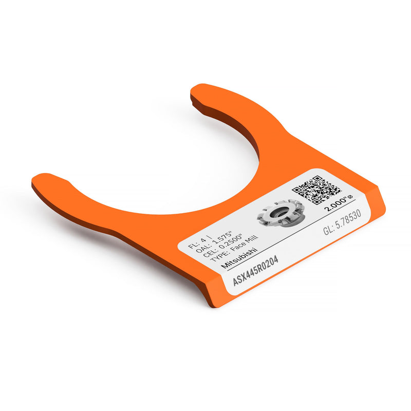 Edgeview CNC Tool Holder Tool Tag - 25-pk Label Organizers (CAT40/HSK63A/HSK63F) CAT40/HSK63A/HSK63F
