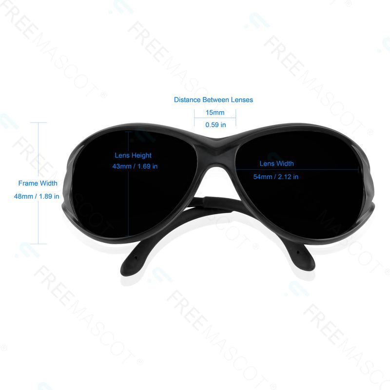 FreeMascot Red Light Therapy Glasses, Laser Safety Glasses IPL 200-2000nm, Eyes Protection for Tanning Goggles and Red Light Therapy