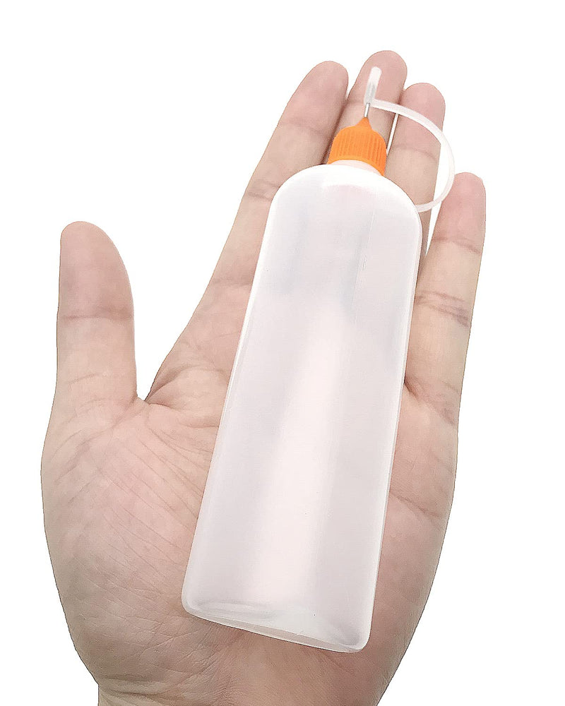 5 Pcs Precision Tip Applicator Bottles, 4 Ounce Translucent Glue Bottles, with 2 Mini Funnel, 5 Color Lid - NewNest Australia
