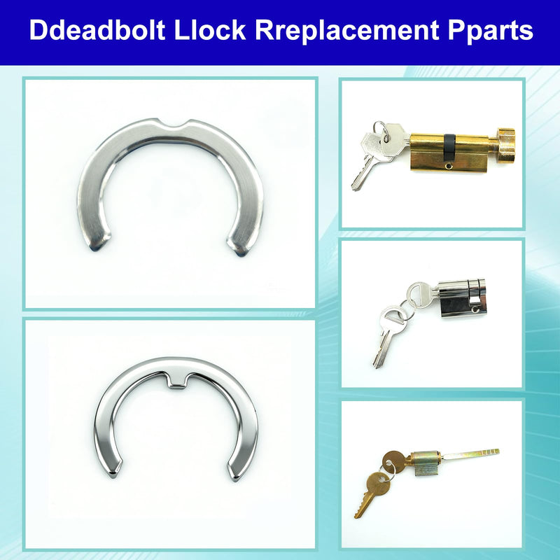 120PCS KW1 SC1 SC4 Retainer Clips - 65Mn Carbon Steel E/C-Clips for Kwikset Schlage Lock Rekey Kit