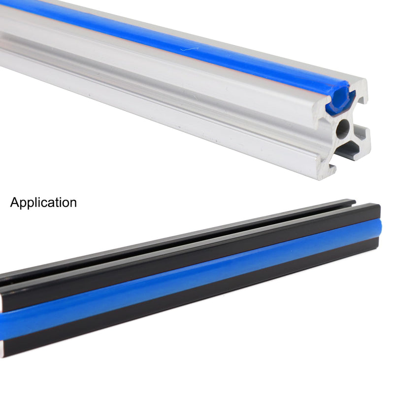 6 Meters 2020 Series 1010 10 Series Aluminum Extrusion 6mm Aluminum Profile Slot Cover Flat Seal for 6mm Slot Seal Strip 20mm x 20mm and 1" x 1" Aluminum Extrusion Rail-Blue Blue