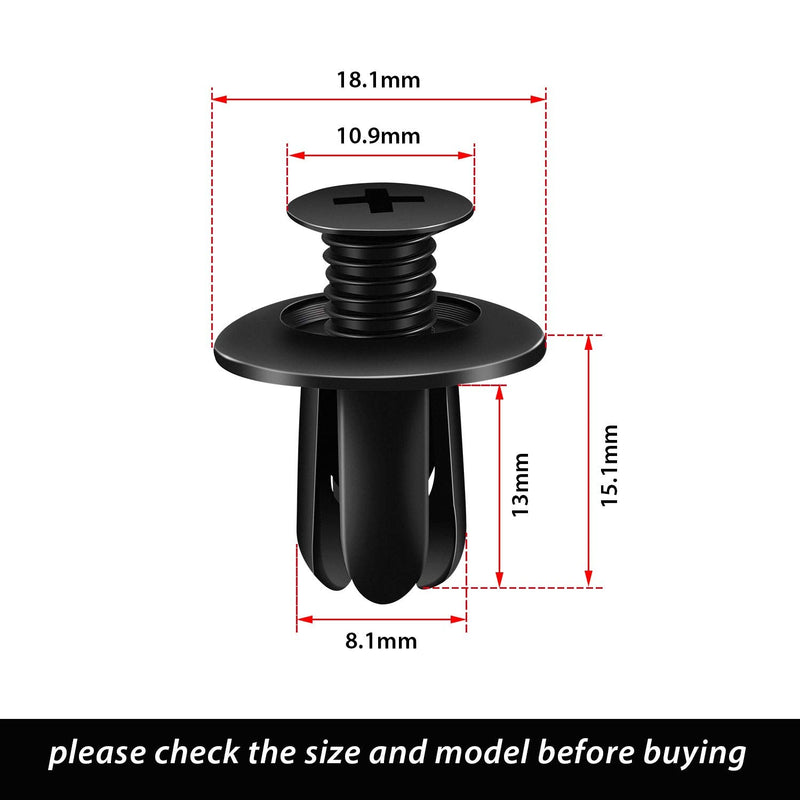 Mudder 20 Pieces Dishwasher Kick Plate Trim Retainer Fastener Plastic Rivets Clips Compatible with Kenmore, Kitchenaid, Replace