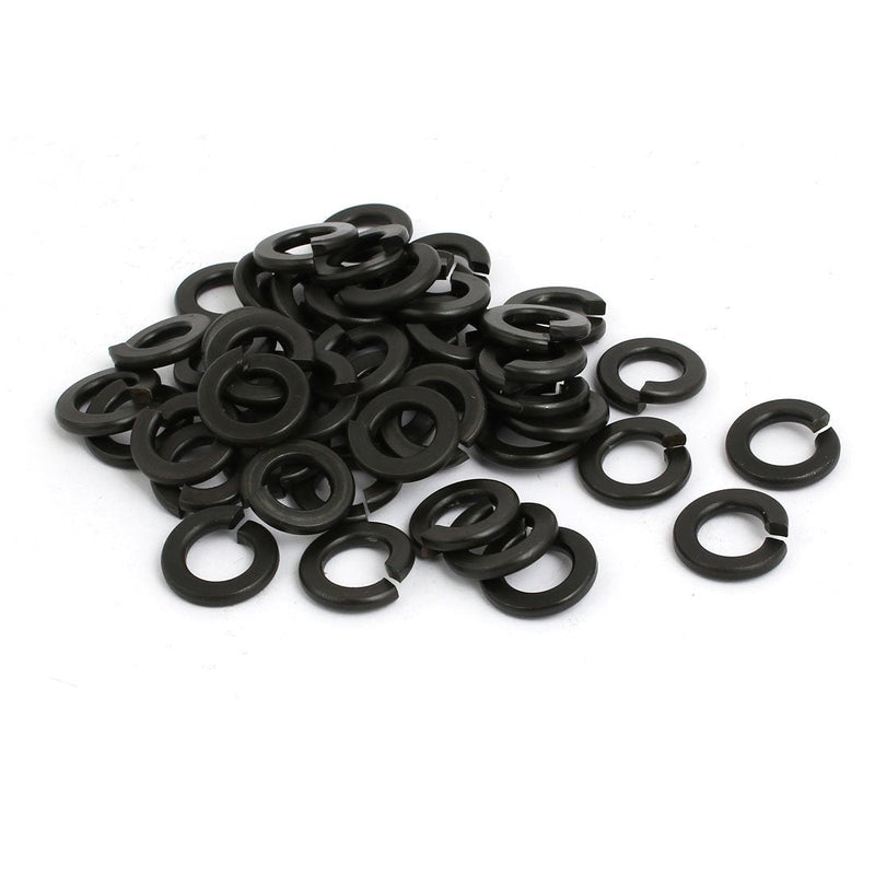 Carbon Steel Split Lock Washer Kit, Spring Lock Washer Gasket Black Oxide Finish 1/4" 5/16" 3/8" 7/16" 1/2" 5/8",105Pcs 1/4"5/16"3/8"7/16"1/2"5/8" Split style