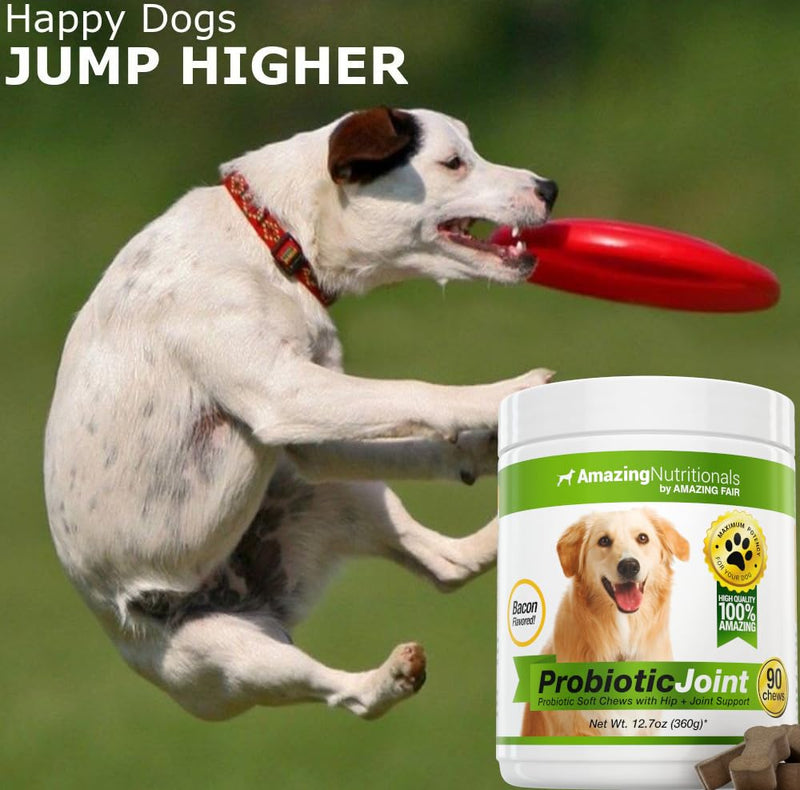 Dog Skin and Coat and Probiotics for Dogs Joint Digestive Bundle - Omega 3 for Dogs Itchy Skin Relief for Dry Skin, Hot Spots and Shedding, Eliminates Joint Pain, Gas and Diarrhea Elimination