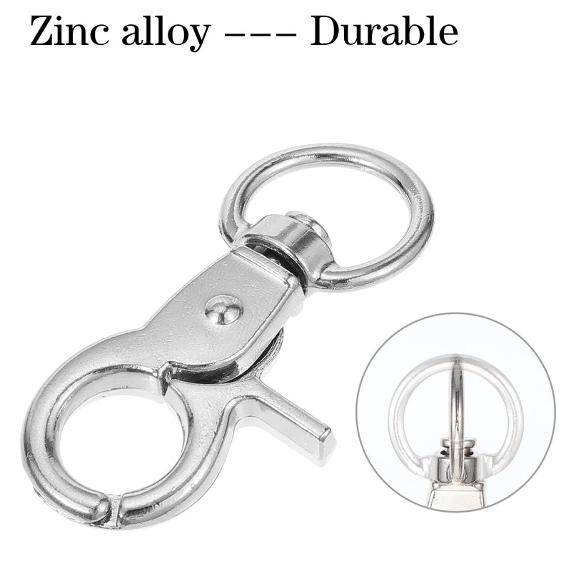 36PCS Trigger Snap Hooks 2.32'' x 0.82'' Heavy Duty Swivel Snap Hooks Metal Clasps Lanyard Clips Durable Trigger Snaps for Pet Cage Key Chains Dog Leash