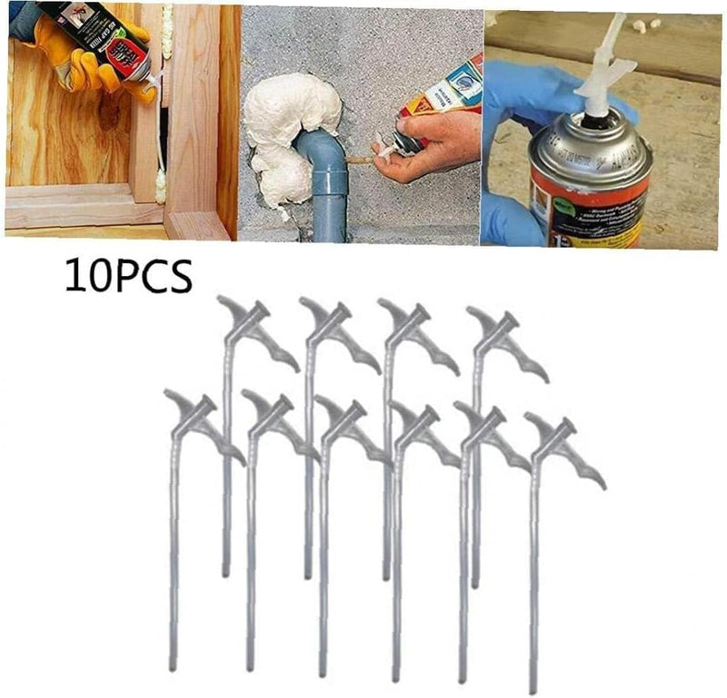 10Pcs White Attractive Expanding Foam Nozzles Spray Foam Replacement Tube for DIY Spraying （as Shown） Use Safety Small in Size and Light in Weight,Urethane Adhesives,Industrial and Scientific
