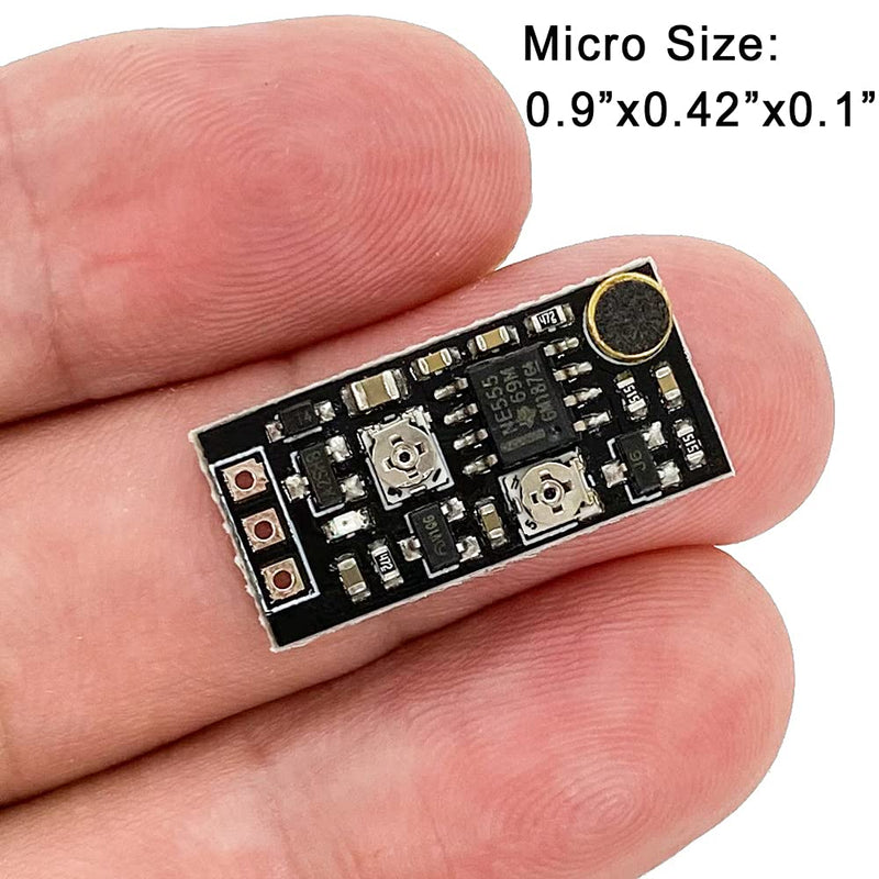 2PCS DC 3V-15V 5V 12V Voice Control Delay Switch Miniature Microphone Sound Activated Time Delay Turn Off Module Voice Alarm Sensor Module for LED Relay Electronic Device