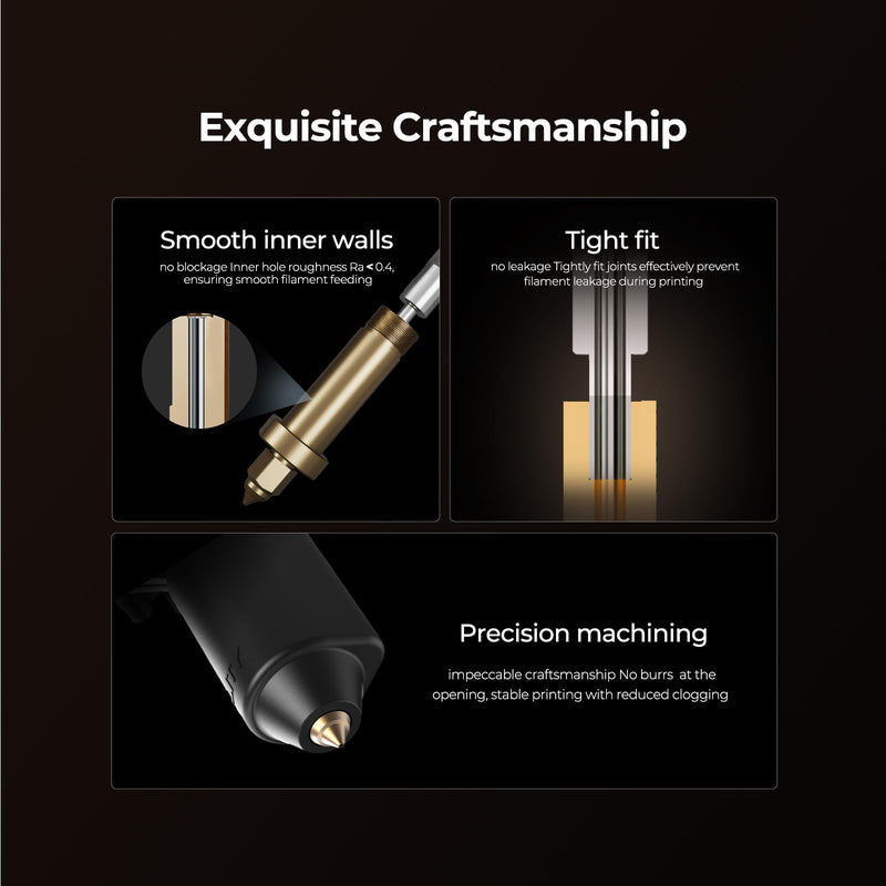 Creality Ender 5 Max Ceramic Hotend Kit, Quick-Swap Nozzle with High-Flow Ceramic Heating Block, 300°C High-Temperature Resistance, Supports 700mm/s High-Speed Printing for Ender 5 Max 3D Printers