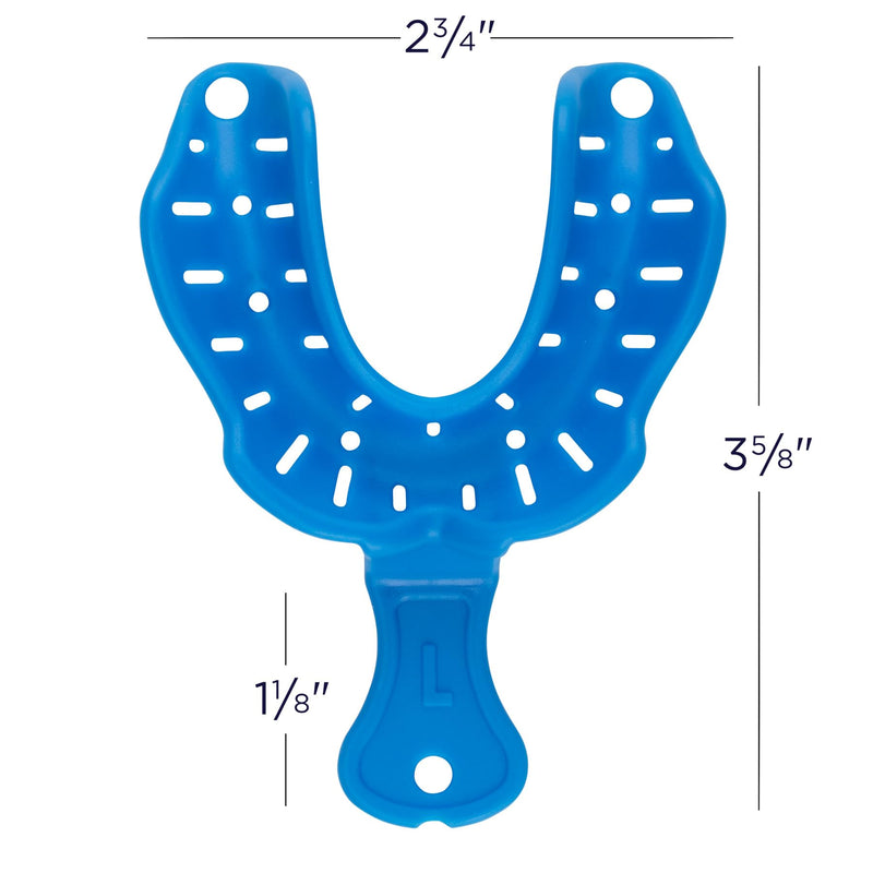 Practicon Disposable Edentulous Impression Trays, Assortment, Pack of 12