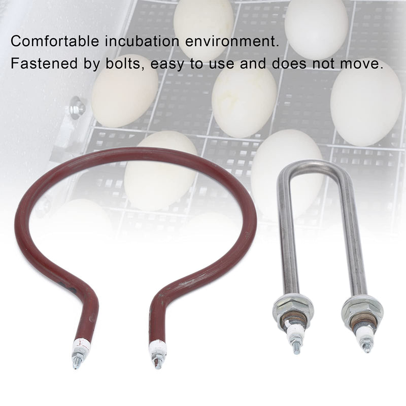 Joyzan Incubator Heater Tube Heating Element, Incubator Element Coil | Circular Tube Plate Cabinet Egg Incubators Accessories Farms Hatching Chicks Candler Turner Ducklings Poultry Brooder 200W