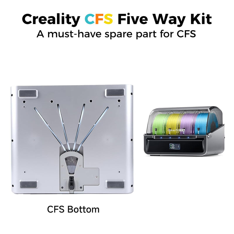 Creality Official CFS Bottom Bracket, Original CFS Replacement Accessoires, Five-Way Kit with Brushless Motor 0.35A 24V Bottom Bracket Kit for Creality Filament System