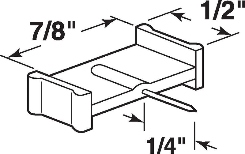 Prime-Line L 5915 7/8 In. Window Grid Retainer Pin (6 Pack)
