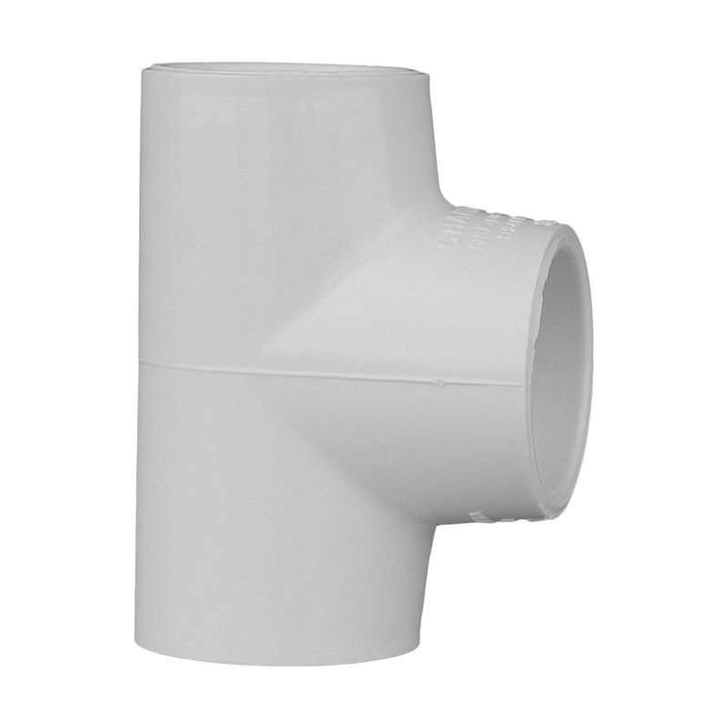 CHARLOTTE PIPE 3/4 SCH 40 TEE SXSXS Contractor Pack Pressure (10 Unit Bag) 3/4 Inch ( Bag qty: 10 ) White
