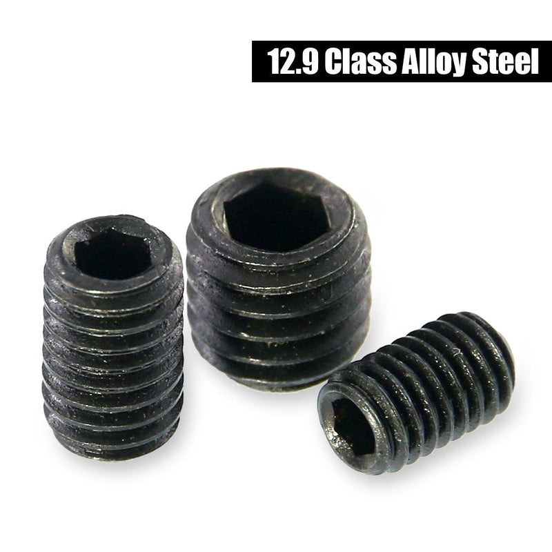 Swpeet 400Pcs Allen Head Socket Hex Grub Screw Assortment Kit, Including 10 Sizes M3/4/5/6/8 Internal Hex Drive Cup-Point Set Screws for Door Handles, Faucet, Light Fixtur - NewNest Australia