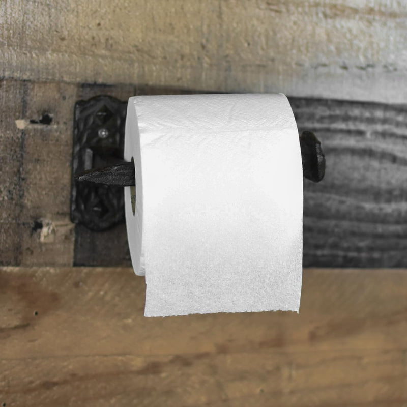 Treasure Gurus Wall Mount Railroad Spike TP Holder Toilet Tissue Paper Roll Hanger RR Nail Dispenser Train Room Bathroom Home Decor