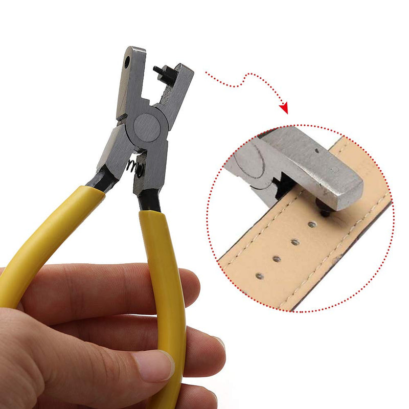 Leather Hole Punch Plier,Vkermury Universal 2mm Hand Leather Strap Watch Band Belt Tool Hole Punch Pliers Tool
