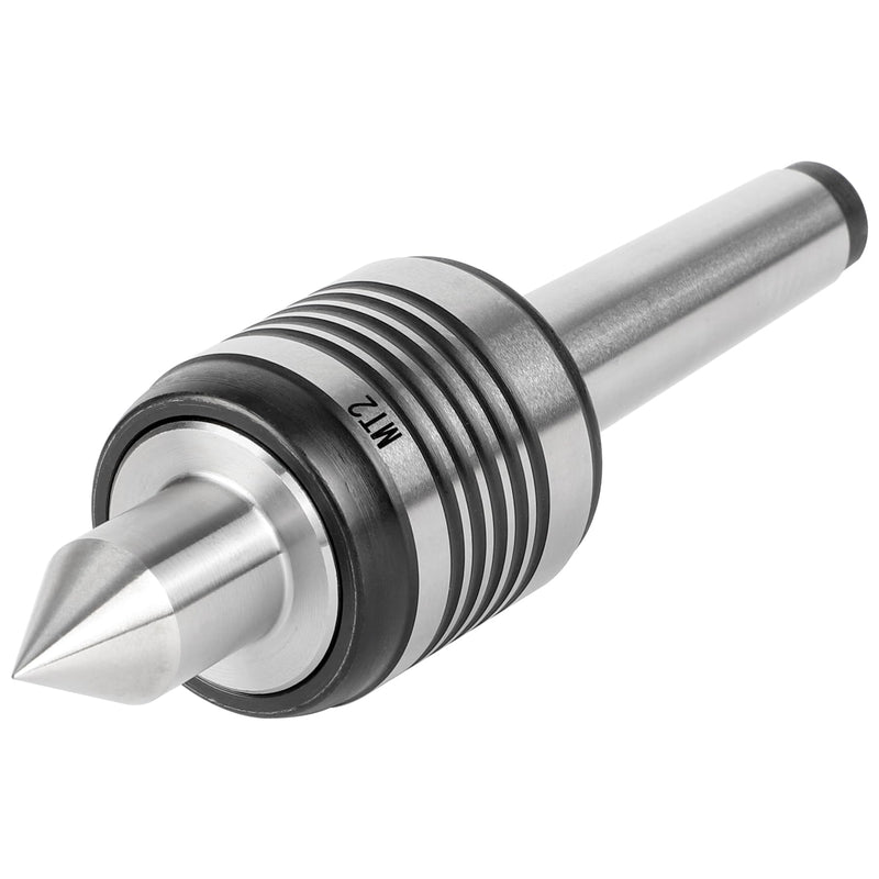 Heavy Duty MT2 Live Center, 2MT 60 Degree Morse Taper Precision Lathe Medium Duty Live Tailstock Center for Wood & Metal Lathe CNC Work MT2 Live Centers