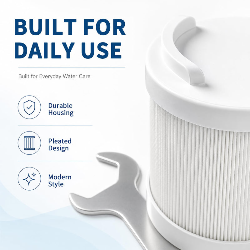 Replacement Filter Cartridge Compatible with Filterbaby Pro Series In Line Shower Filter & Eco Pro Shower Head, Reduces Chlorine & Contaminants (2 Packs) Compatible with Pro Series - 2 Pack