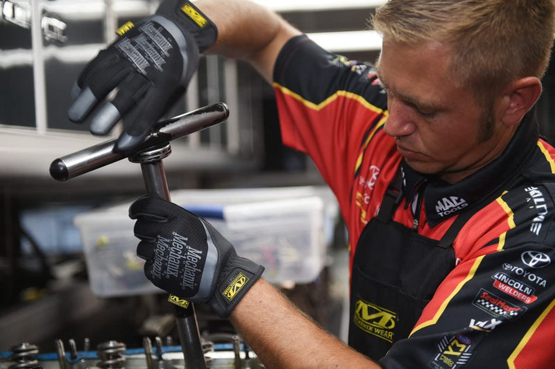 Mechanix Wear FastFit Work Gloves - Anti-Slip & Abrasion Resistant Heavy Duty Gloves - Touchscreen Compatible - Vibration Damping - Multipurpose Use - X-Large - Black - 2 Pack 2 Pairs