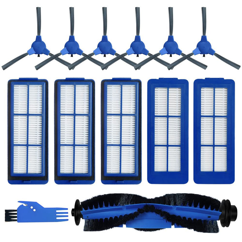 Spare Accessories Compatible with eufy 15C Max, G32 Pro, 11S Max, G30, 30C Max, G20 Hybrid Robotic Vacuum Cleaner Replacement Parts Include: 1 Roller Brush 6 Side Brushes 5 Unibody Filter NOT for 11S