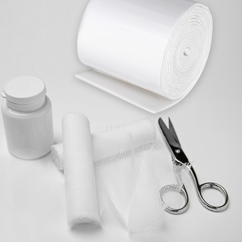 1/4" x 6" x 3 Yard Adhesive Felt Padding Felt Adhesive White Felt Roll Orthopedic Part for Wound Cushioning Cuttable Felt Padding for Provide Cushioning and Support in Pain Foot, 1 Roll