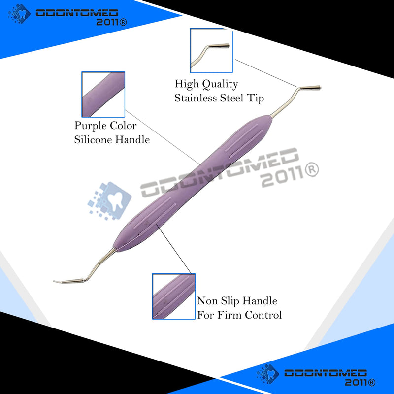 OdontoMed2011 Silicone Handle Dental Composite Filling Instruments Kit 5pcs Tools DN-2285 ODM
