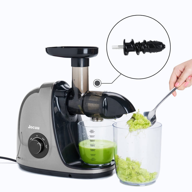 JOCUU ZM1503 Masticating Juicer Attachment Kit with Main Body, Spiral Auger, Filter, Feeding Chut and End Cup Included, Made from Premium BPA Free Materials (Acc 06)