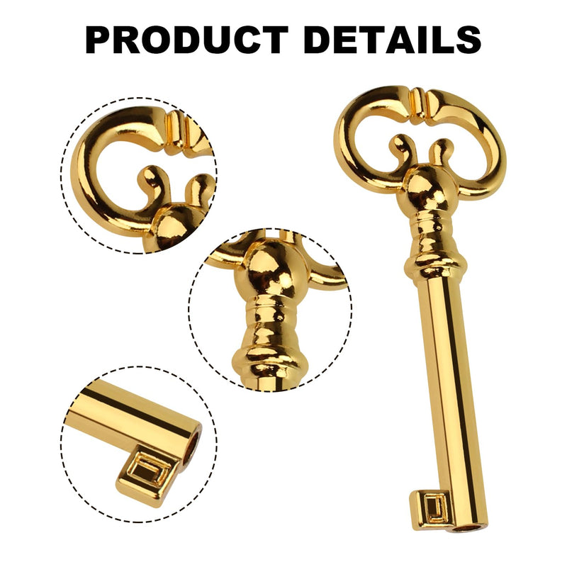 Grandfather Clock Door Key with Most Clocks Made Before 2004,KY-7 Skeleton Antique Key Compatible with Ridgeway,Sligh,Emporer,Pearl,Seth Thomas,Trend Grandfather Clock(2 Pack)