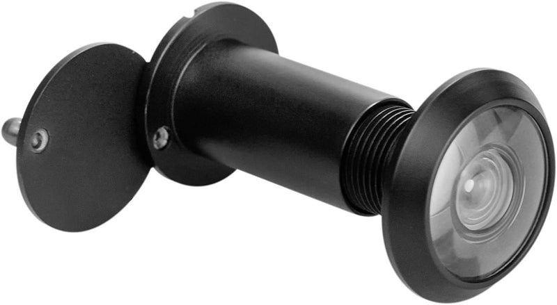 Earl Diamond - Peep Holes for Door, Solid Brass 200-Degree Door Viewer Peephole with Heavy Duty Rotating Privacy Cover for1-3/8" to 2-1/6" Doors Doors for Home Office Hotel, Black