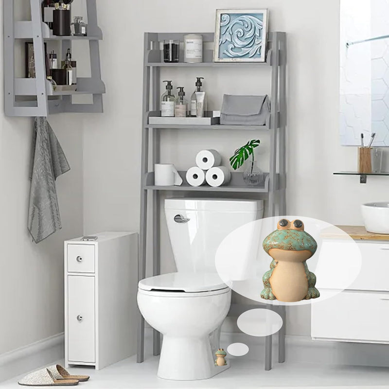 Frog Toilet Bolt Caps Ceramic Toilet Bolt Covers Decorative Toilet Screw Cover Caps, Toilet Caps for Bottom of Toilet, Cute Toilet Bowl Bolt Covers for Bathroom Decor, Easy to install (Green) Green