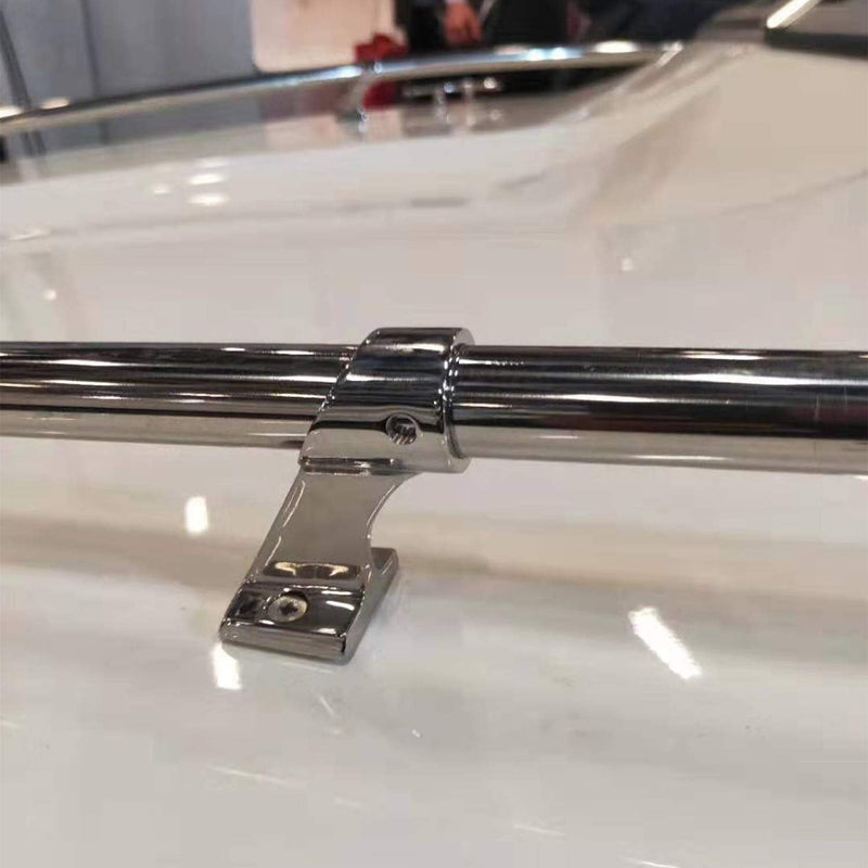 NRC&XRC Marine Boat Yacht Heavy Dudy 316 SS High Leg Hand Rail 60 Degree Center Stanchion for Pipe 7/8 Inch (22mm) or1(25mm) 7/8 in