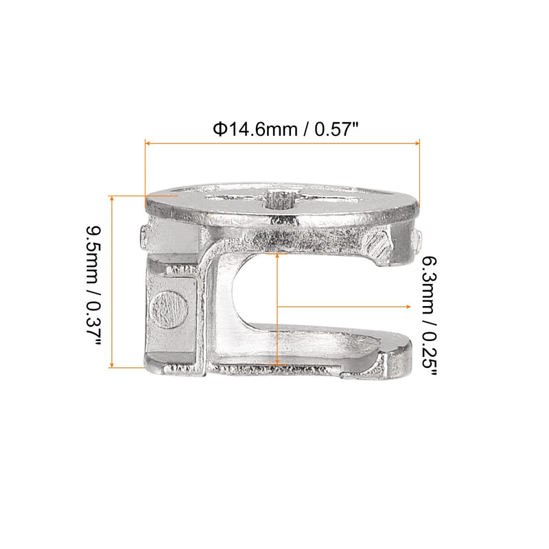 uxcell Cam Lock Nut for Furniture, 12pcs 14.6x9.5mm Joint Connector Locking Nuts Furniture Connecting Cam Fittings 12
