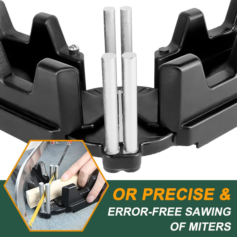 2-in-1 Mitre Measuring Cutting Tool, Measuring and Sawing Mitre Angles Cutting Tool for Home Improvement, Carpentry Work, Miter Saw Protractor Tool Professional woodworking tools