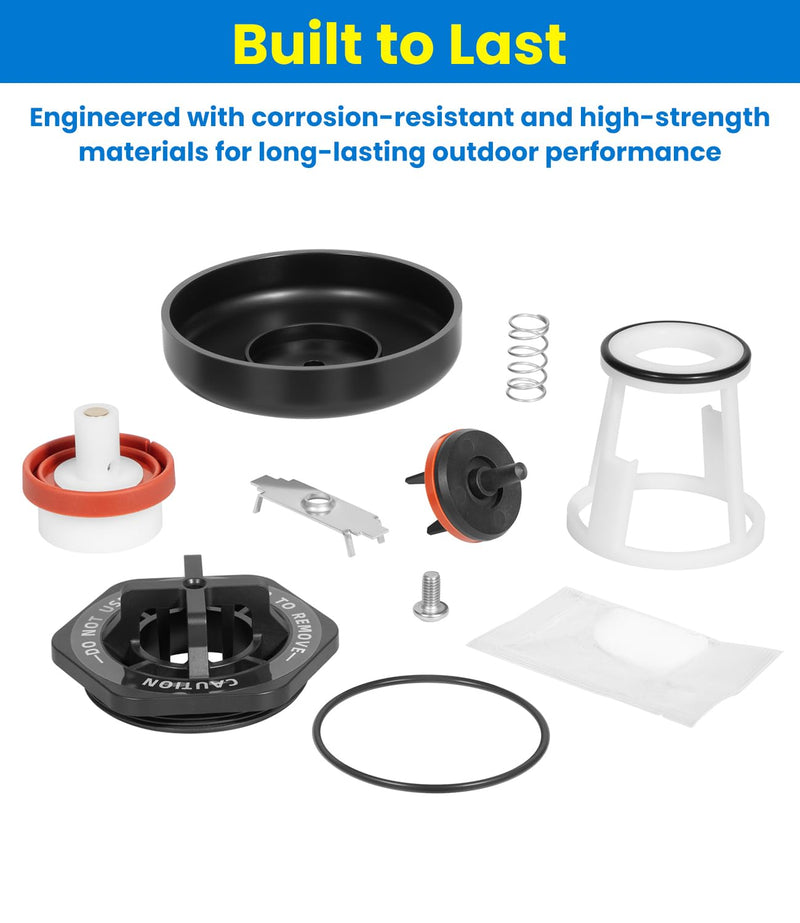 Toolixor RK12-420 Repair Kit Compatible with Zurn Wilkins 1/2" & 3/4" Model 420 and 420XL Pressure Vacuum Breaker (PVB), Complete Maintenance Kit with Seat, Float, Bonnet, O-Ring, Canopy & Screw