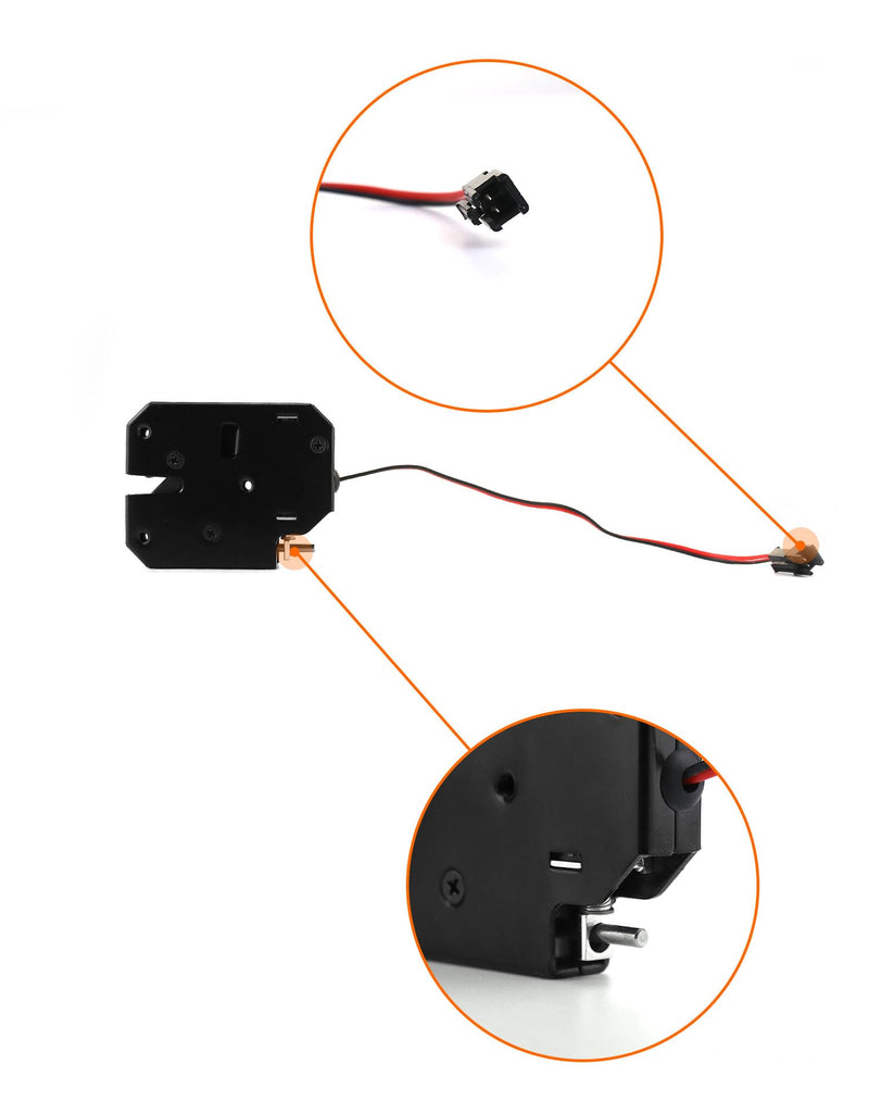QWORK Carbon Steel Electronic Cabinet Lock - Secure and Convenient Locking Mechanism for Storage Cabinets, Mailboxes