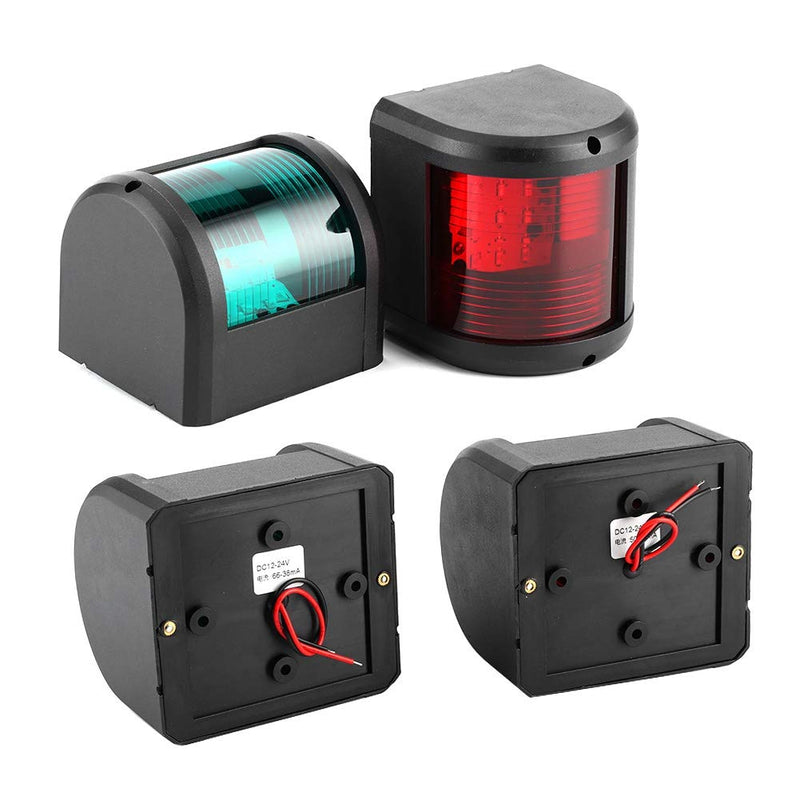 LED Boat Navigation Lights,5W IP65 Waterproof Red&Green Sidelights Marine Sailing Signal Lights Navigation lamp for Bow Side,Port,Starboard,Pontoons,Chandlery Boat,Yacht,Skeeter,DC 12V