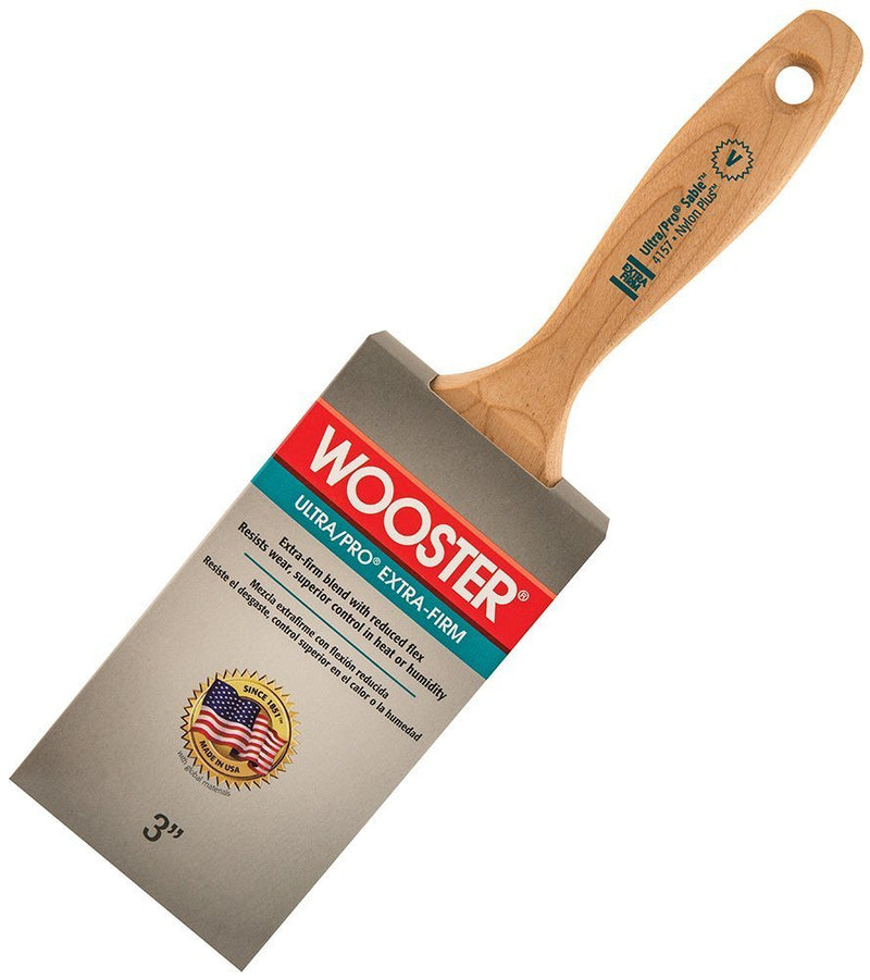 Wooster Brush 4157-3 Inch Ultra/Pro Extra-Firm Sable Paintbrush, Pack of 6