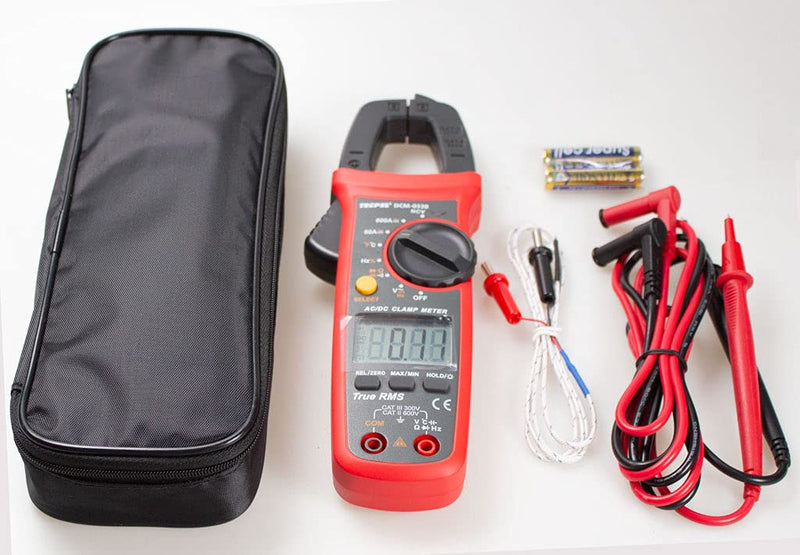 TECPEL DCM-033B 6000 Count Digital Clamp Meter Clamp Multimeter (ACA/ACV/DCA/DCV)