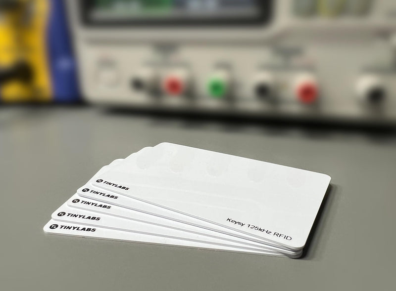 Keysy Rewritable RFID Key Cards (5-Pack, White)