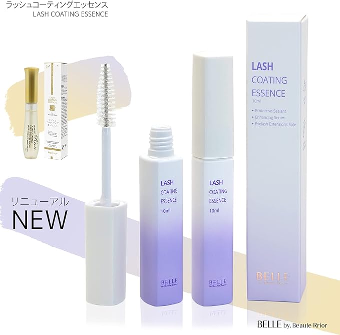 Bell Lush Coating Essence (0.3 fl oz (10 ml) Renewal Hyaluronic Acid Formulated (Mascara Brush Type) [ALUM by Beauty Lure] Beauty Lure, Belle Cruelty Free, Eyelash Extensions, Matsueku Treatment, Eyelash Extensions Coating - NewNest Australia